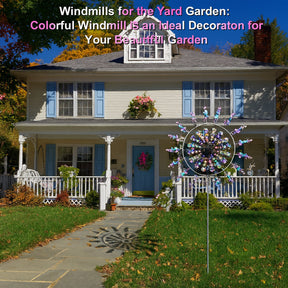 Garden Decor Metal Wind Spinner Outdoor Lawn Display