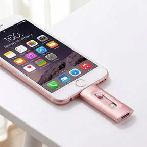 3-in-1 USB Flash Drive – Compatible with iPhone Android & PC Storage