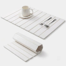 Tapete de Secagem de Louça de Terra de Diatomáceas – Super Absorvente, Dobrável e 40×30cm