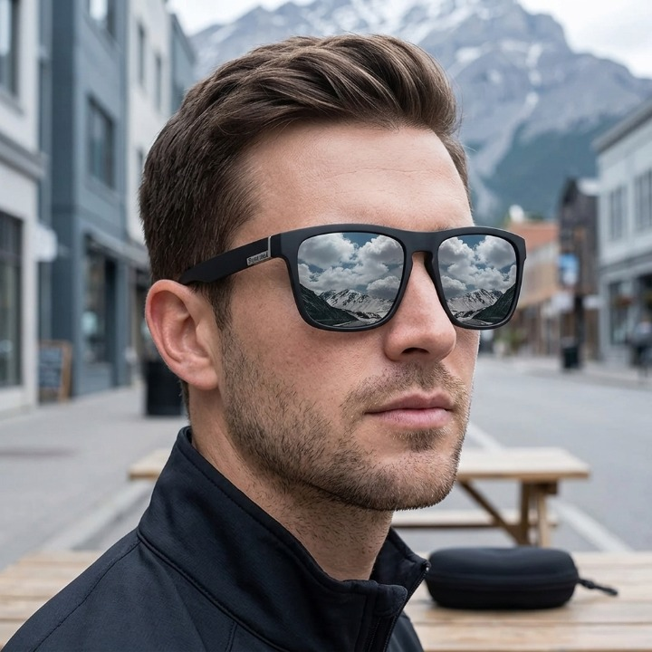 Óculos de Sol Polarizados UV400 – 99% de Proteção contra Reflexos, Armação Unissex e Leve