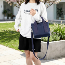Bolsa Tote de Lona Inspirada no Estilo Japonês – Bolsos Internos, Leve e Reutilizável