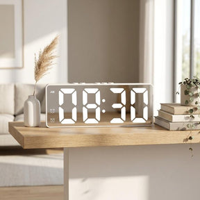Despertador Digital com Câmera de Segurança 2K – HD, Detecção de Movimento e Wi-Fi