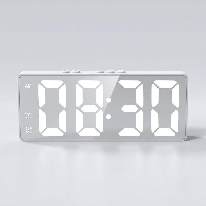 Despertador Digital com Câmera de Segurança 2K – HD, Detecção de Movimento e Wi-Fi