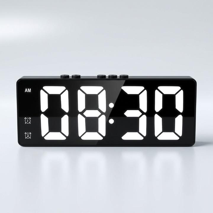 Despertador Digital com Câmera de Segurança 2K – HD, Detecção de Movimento e Wi-Fi