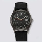 Military Watch with Nylon Strap – Water-Resistant, Shock-Proof & Luminous Hands