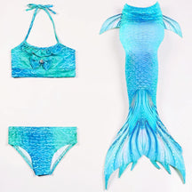 Conjunto de Fantasia de Sereia de Três Peças para Meninas