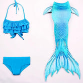 Conjunto de Fantasia de Sereia de Três Peças para Meninas