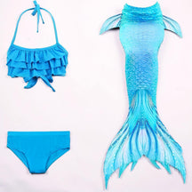 Conjunto de Fantasia de Sereia de Três Peças para Meninas