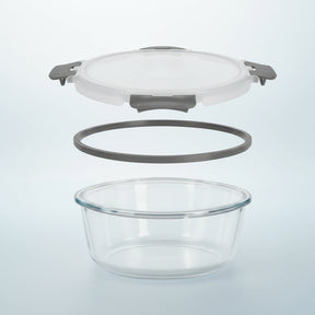 Glass Food Storage Containers Airtight Borosilicate Meal Prep Set