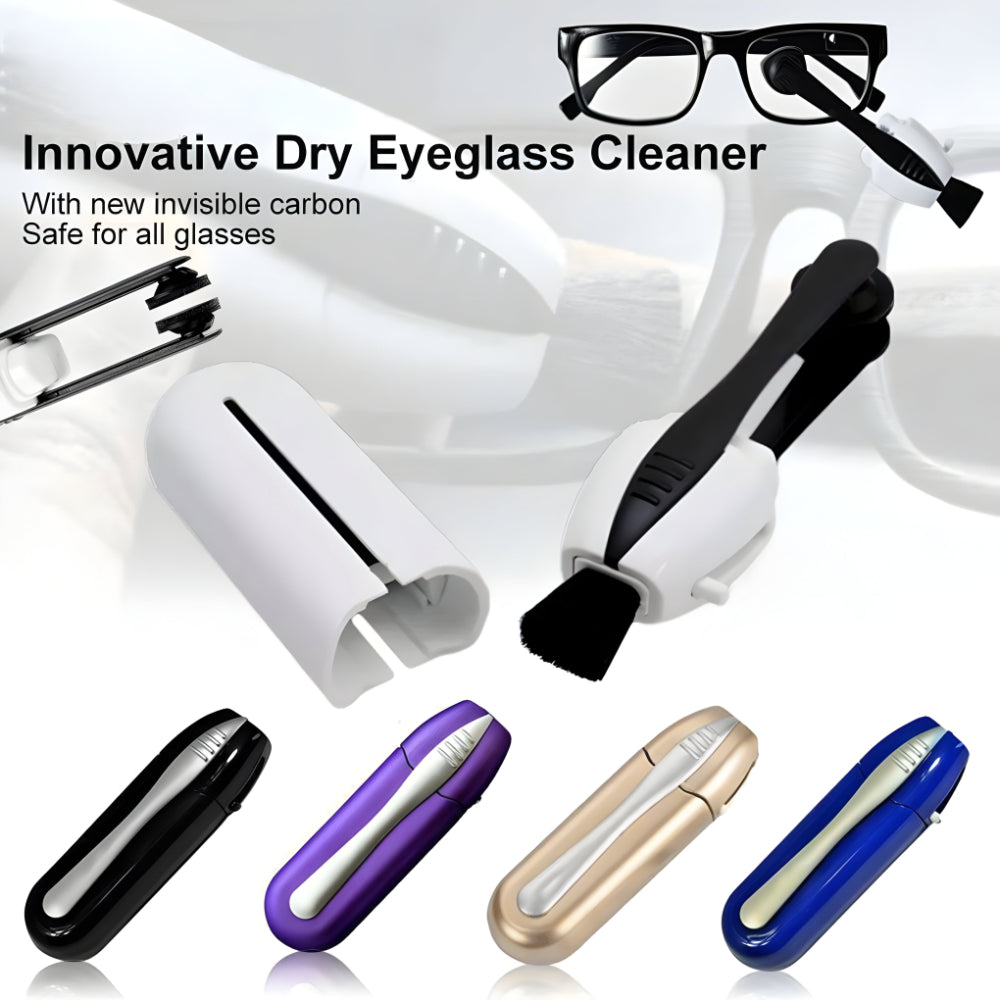 Limpador de Óculos de Carbono Ferramenta de Limpeza a Seco Dispositivo Portátil para Lentes