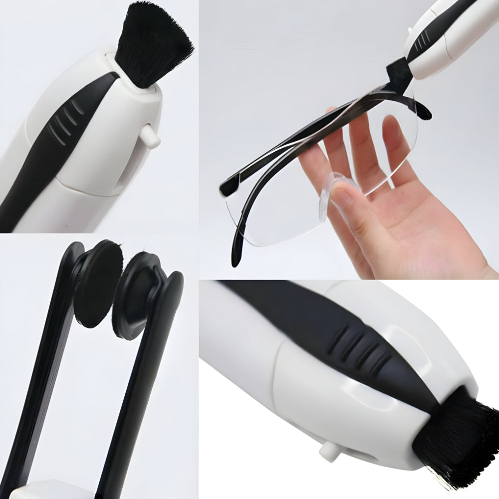 Limpador de Óculos de Carbono Ferramenta de Limpeza a Seco Dispositivo Portátil para Lentes