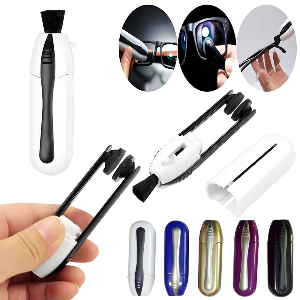 Limpador de Óculos de Carbono Ferramenta de Limpeza a Seco Dispositivo Portátil para Lentes