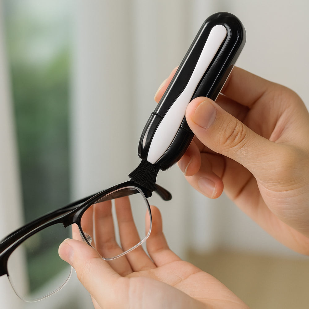 Limpador de Óculos de Carbono Ferramenta de Limpeza a Seco Dispositivo Portátil para Lentes