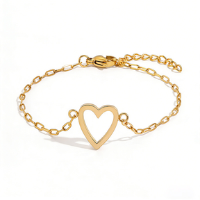 Bracelet Adjustable Heart Chain Matching Couple Jewelry