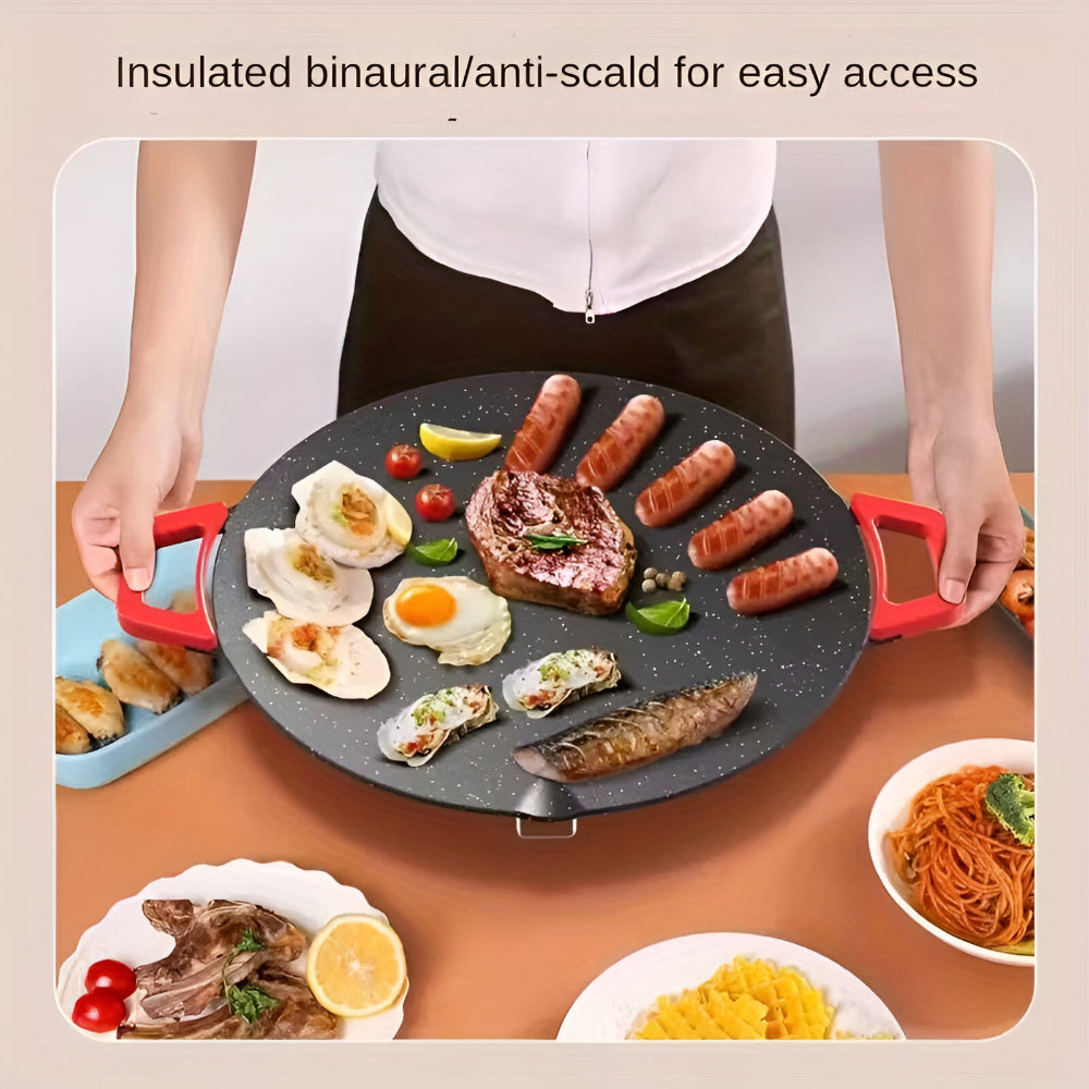 Bistequi-feira de Ferro Fundido para Cozimento Interno Sem Fumaça