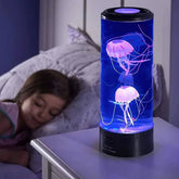 Luminária de mesa noturna de aquário de água-viva LED