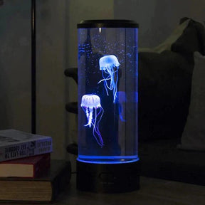 Luminária de mesa noturna de aquário de água-viva LED