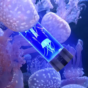 Luminária de mesa noturna de aquário de água-viva LED