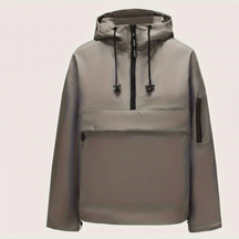 Hooded Jacket Casual Pullover Zipper Pocket