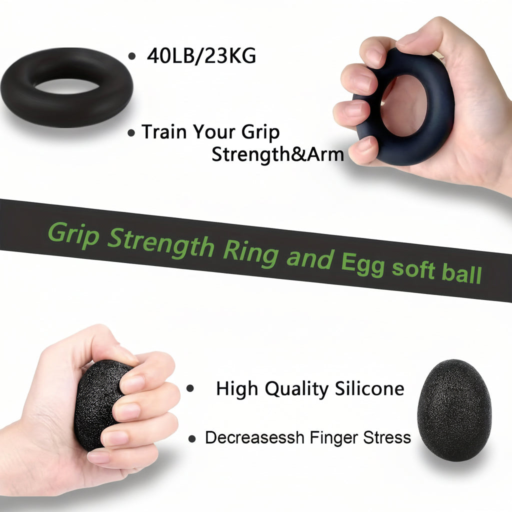 Conjunto de Exercícios de Metal Ajustável para Fortalecimento de Antebraço e Mãos