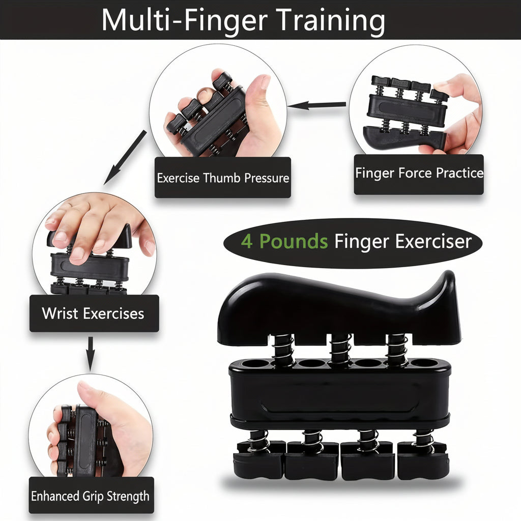 Conjunto de Exercícios de Metal Ajustável para Fortalecimento de Antebraço e Mãos