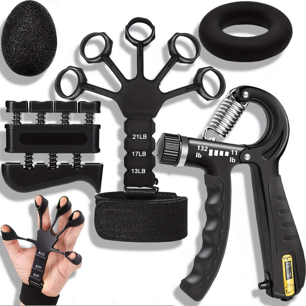 Conjunto de Exercícios de Metal Ajustável para Fortalecimento de Antebraço e Mãos