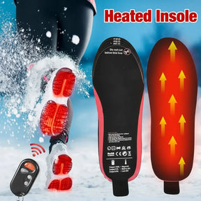 Palmilhas Aquecidas Recarregáveis com Controle Remoto Sem Fio para Inverno