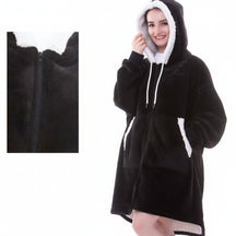 Wearable  Cozy Blanket Hooded Thick Warm Blanket