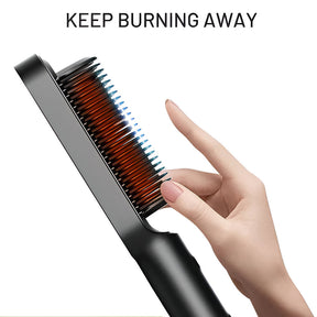 Escova Alisadora de Cabelo com Aquecimento
