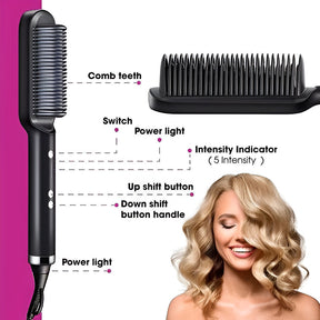 Escova Alisadora de Cabelo com Aquecimento
