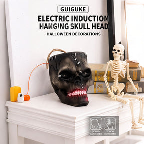 Sound-Activated Animated Hanging Skull