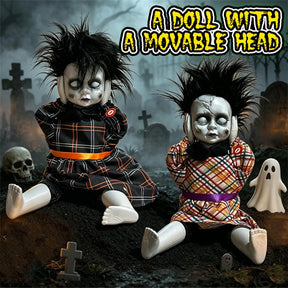 Animated Head-Lifting Horror Doll