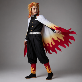 Traje de Cosplay de Guerreiro de Anime com Kimono para Halloween
