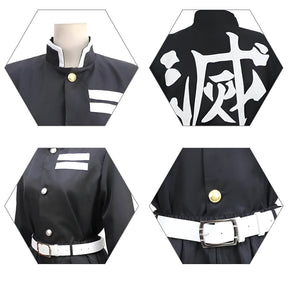 Traje de Cosplay de Guerreiro de Anime com Kimono para Halloween