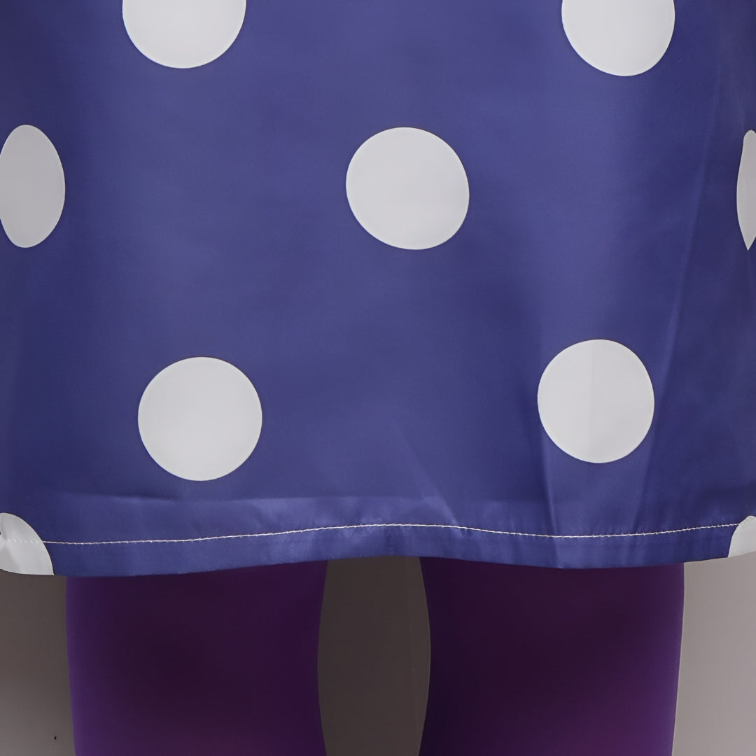 Vestido de Poá para Fantasia de Halloween Peruca Conjunto Cosplay