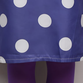 Vestido de Poá para Fantasia de Halloween Peruca Conjunto Cosplay