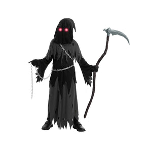 Conjunto de Fantasia de Halloween de Manto com Capuz da Morte