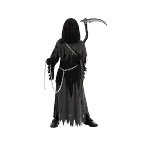 Conjunto de Fantasia de Halloween de Manto com Capuz da Morte