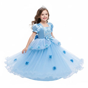 Fantasia de Halloween Infantil Vestido de Princesa Festa de Renda