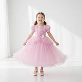 Fantasia de Halloween Infantil Vestido de Princesa Festa de Renda