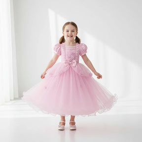 Fantasia de Halloween Infantil Vestido de Princesa Festa de Renda