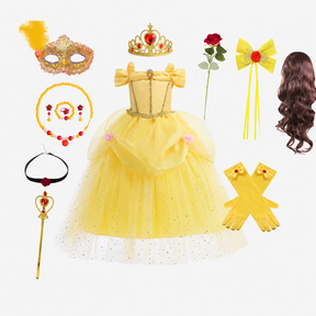 Conjunto de Fantasia de Princesa para Meninas para Festa de Halloween