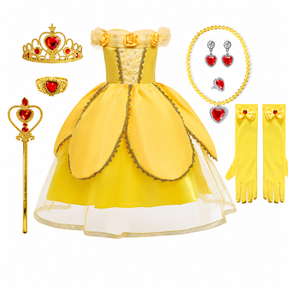 Conjunto de Fantasia de Princesa para Meninas para Festa de Halloween