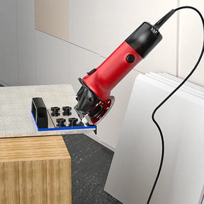 Angle Grinder Tile Holder – 45° Bevel Cuts, Vibration-Free & Precise