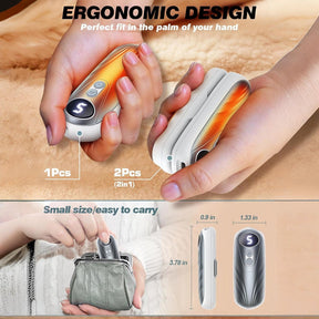 Hand Warmers Rechargeable LED Pocket Heater Set
