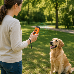 Dispositivo Portátil de Adestramento de Cães Ultrassônico Recarregável