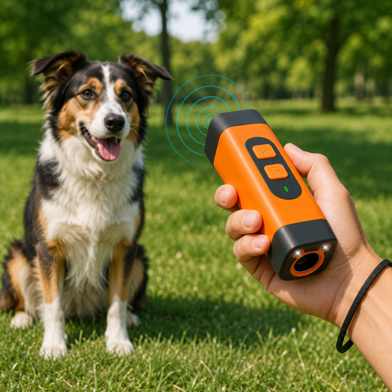 Dispositivo Portátil de Adestramento de Cães Ultrassônico Recarregável