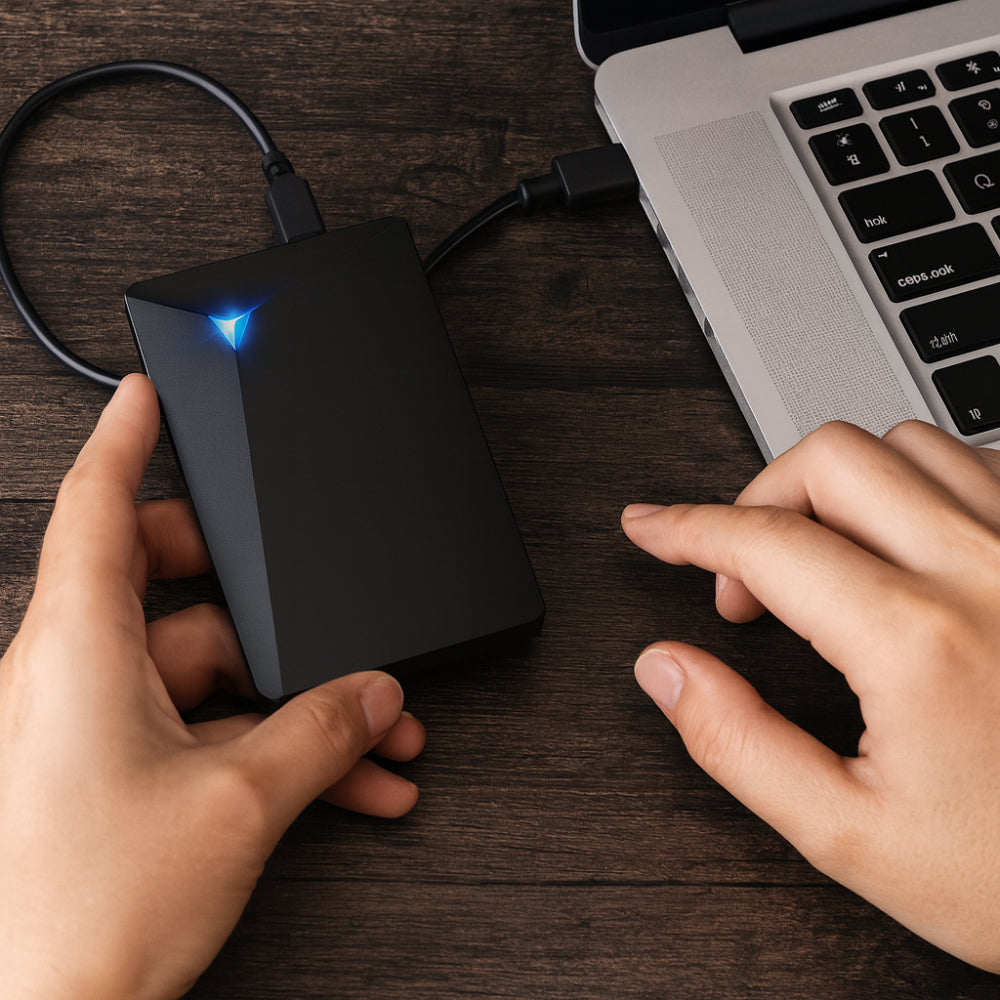 Disco Rígido Externo Portátil USB Dispositivo de Armazenamento Design Fino