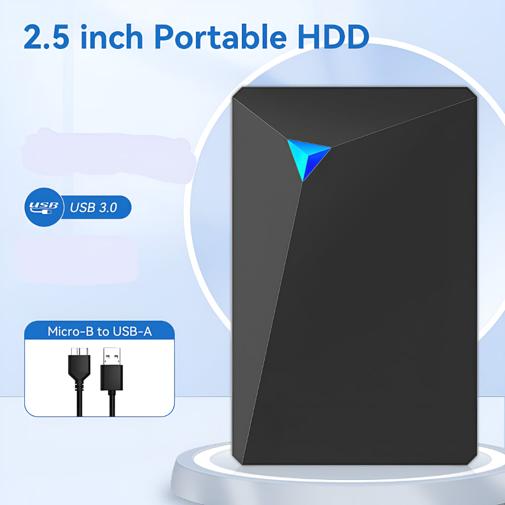 Disco Rígido Externo Portátil USB Dispositivo de Armazenamento Design Fino