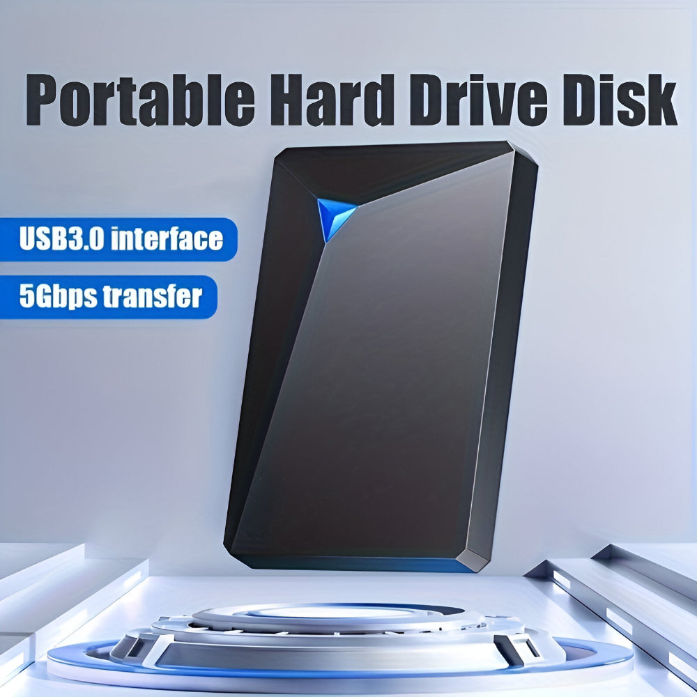 Disco Rígido Externo Portátil USB Dispositivo de Armazenamento Design Fino